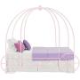 DHP Metal Carriage Bed, Fairy Tale Bed Frame, Shabby-Chic Style, Twin, Pink
