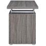 Coaster Home Furniture Brennan 3-Drawer Reversible set up Office Desk | Weathered Grey