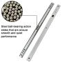 Yoohey Metal 12 inch Drawer Slides, Ball Bearing Two Way Slide Track Rail 0.7 inch Wide 1 Pair