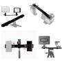 XINJUE Straight Double Head Bracket, DV Rack, Camera Bracket, Fill Light Crossbar, Camera Light Bracket， LED Fill Light Crossbar, Metal Crossbar。