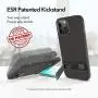 ESR Metal Kickstand Case Compatible with iPhone 12 Pro Max 6.7-Inch [Patented Two-Way Stand] [Reinforced Drop Protection] [Soft and Flexible Back] - Translucent Black