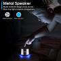 Lenrue Portable Bluetooth Speaker-Mini Wireless Outdoor Rechargeable Speakers with LED,Built-in-Mic,Handsfree Call,AUX Line,TF Card,HD Stereo Sound and Bass for iPhone Ipad Android Phone