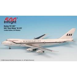 SAS Knut Viking SE-DFZ 747-200 Airplane Miniature Model Metal Die-Cast 1:500 Part# A015-IF5742003