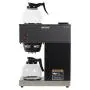 BUNN - FBA_33200.0015 Bunn 33200.0015 VPR-2GD 12-Cup Pourover Commercial Coffee Brewer with Upper and Lower Warmers and Two Glass Decanters, Black, Stainless, Standard