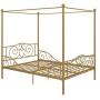 DHP Metal Canopy Bed with Sturdy Bed Frame - Full Size (Gold)