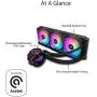 ROG Strix LC 360 RGB, Cooler CPU All-in-one ROG, with addressable RGB Lighting, Aura sync, NCVM Pump Coating and ROG Radiator Fan ROG Strix LC 360 RGB, Cooler CPU All-in-one ROG, with addressable RGB Lighting, Aura sync, NCVM Pump Coating and ROG Radiator Fan