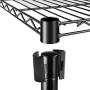 Simple Deluxe HKSHLF29146105G Heavy Duty 5-Shelf Shelving Unit, 29'' D x 14''W x 61'' H, 5 Tier, Black