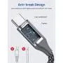 USB C to USB C 60W Cable, JSAUX[2-Pack 6.6ft] Type C Charger Cord Compatible with Samsung Galaxy S21/S21+/S20+ Ultra, Note 20/10 Ultra, MacBook Air/Pro, iPad Pro 2020/2018, iPad Air 2020, Pixel-Grey