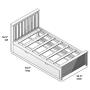 Max & Lily Bed with Trundle, Twin, White