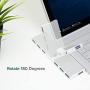 Plugable USB Hub, Rotating 4 Port USB 3.0 Hub, Powered USB Hub (Compatible with Windows, macOS & Linux, USB 2.0 Backwards Compatible)