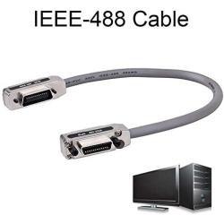 IEEE-488 Cable GPIB Cable Metal Connector Adapter Plug and Play 1M