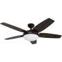 Honeywell Carmel 48-Inch Ceiling Fan with Integrated Light Kit and Remote Control, Five Reversible Cimarron/Ironwood Blades, Oil-Rubbed Bronze Honeywell Carmel 48-Inch Ceiling Fan with Integrated Light Kit and Remote Control, Five Reversible Cimarron/Ironwood Blades, Oil-Rubbed Bronze
