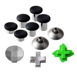 Hisonders Replacement Part Swap Thumbsticks Joysticks and D-Pads (11 pcs) for Xbox one Elite Controller (Black)