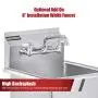 DuraSteel SCSN18181NI+F-808 18'' X 18'' + Faucet, 18''x18'' Inner Tub, Chrome