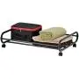 MyGift 24-Inch Rolling Metal Under-Bed Storage Cart with Rotating Wheels MyGift 24-Inch Rolling Metal Under-Bed Storage Cart with Rotating Wheels