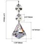 Fushing 20Pcs Crystal Chandelier Prisms Pendants Balls Suncatchers Crystal Garland Beads (30mm, Clear)
