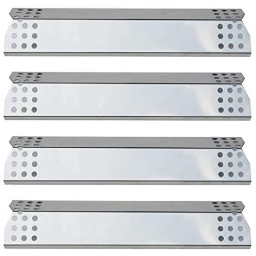 Direct Store Parts DP130 (4-Pack) Stainless Steel Heat Shield/Heat Plates Replacement for Sunbeam, Nexgrill, Grill Master, Charbroil, Kitchen Aid, Members Mark, Uberhaus, Gas Grill Models (4)