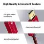 DisplayPort Cable 3.3ft/Red, iVANKY DP Cable, [4K@60Hz, 2K@165Hz, 2K@144Hz], Nylon Braided High Speed DisplayPort 1.2 Cable, Compatible with PC, Laptop, TV