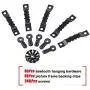 160Pcs Picture Hangers Kit, Including 80Pcs Black Sawtooth Picture Frame Hanging Hangers Double Hole and 80Pcs Photo Frame Turn Button with Screws Perfect for Home Decoration - Black 160Pcs Picture Hangers Kit, Including 80Pcs Black Sawtooth Picture Frame Hanging Hangers Double Hole and 80Pcs Photo Frame Turn Button with Screws Perfect for Home Decoration - Black