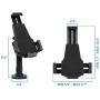 Mount-It! Secure Universal Tablet POS Kiosk with Wall Bracket Add-on | Locking Tablet Stand with Adjustable Clamp for iPad 7, iPad Mini, Samsung Galaxy Tab, Surface Go & 7.9''- 10.5'' Tablets - MI-3784