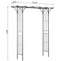Outsunny 82” Decorative Metal Garden Trellis Arch for Backyard Celebrations- Black