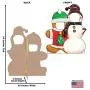 Advanced Graphics Gingerbread & Snowman Stand-in Life Size Cardboard Cutout Standup
