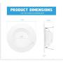 Parmida (4 Pack) 5/6 inch Dimmable LED Retrofit Recessed Downlight, 15W (120W Replacement), Smooth Metal Trim, 1100lm, 5000K (Day Light), Energy Star & ETL, LED Ceiling Can Lights