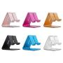Rumfo Cell Phone Stand Universal Portable Aluminum Desktop Charger Mount Holder, Metal Tablets Dock Cradle for iPhone 11 X 8 7 6 Samsung Galaxy s10 9 All Smartphone (Black)