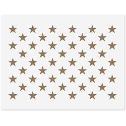 50 Star Stencil for Flag- 10.5 x 14.82 Mylar Template for American Flag | 10.5 x 15 US Star Pattern Stencil for Painting Wood & Wall Art | Reusable USA Stencil