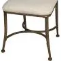 Hillsdale Canal Street Metal Vanity Stool, Golden Bronze Hillsdale Canal Street Metal Vanity Stool, Golden Bronze
