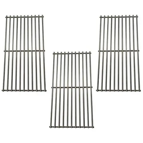 Wondjiont 3pack Solid Stainless Steel Cooking Grid, Replacement Parts Kits for Master Chef 85-3100-2, Charbroil 463420507, 463436413, 463440109, Kenmore 463420507, 461442513