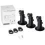 Wasserstein Adjustable Metal Wall Mount Compatible with Blink Outdoor & Blink XT2/XT Camera (3-Pack, Black)