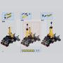 Parts Compatible with Lego Technic 32Pcs DIY Pneumatic Kit with Air Pump Push Rod Switch Piston Air Pipe for Technic Car - Random Color of air Pipe