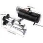 Schafter 150DB Air Horn Car Truck Train Chrome 4 Trumpet Train Air Horn 12V 150 PSI Compressor (Black) Schafter 150DB Air Horn Car Truck Train Chrome 4 Trumpet Train Air Horn 12V 150 PSI Compressor (Black)