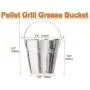 JIN BETTER Drip Grease Bucket & 12-Pack Disposable Foil Liners Kits Replacement Parts HDW152 BAC407z for Traeger,Pit Boss,Rec Tec Wood Pellet Grills & Smokers JIN BETTER Drip Grease Bucket & 12-Pack Disposable Foil Liners Kits Replacement Parts HDW152 BAC407z for Traeger,Pit Boss,Rec Tec Wood Pellet Grills & Smokers