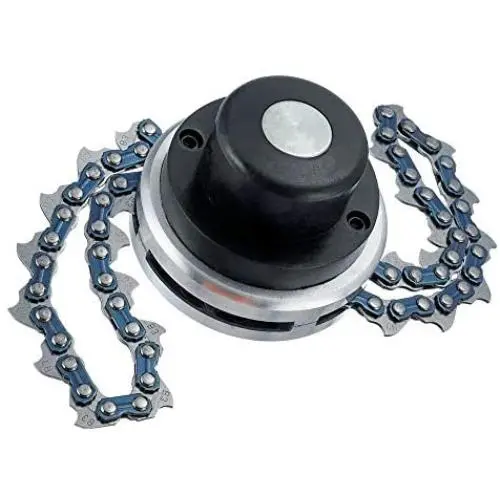 Ineedtech 65Mn Trimmer Head with Coil Chain for Medium Size Garden Lawn Grass Trimmer, Brush Cutter, Weed Eater, Chain Mower, Outdoor Power Tools Replacement Part Accessory Ineedtech 65Mn Trimmer Head with Coil Chain for Medium Size Garden Lawn Grass Trimmer, Brush Cutter, Weed Eater, Chain Mower, Outdoor Power Tools Replacement Part Accessory