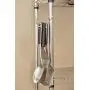 Pole Hooks 5-Pack | Utility Hanger Chrome | Best Solution for Garage Shelving Storage Organization | Use with Metal or Wire Shelves and Racks | Heavy Duty, Easy Installation