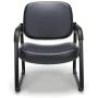OFM Core Collection Big and Tall Guest and Reception Chair with Arms, Anti-Microbial/Anti-Bacterial Vinyl, in Navy