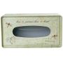WHHOME Decorative Metal Tissue Holder Country Rural Rectangular Tissue Box Cover - Bathroom, Kitchen, Office Room