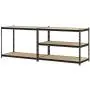 Muscle Rack 48'' W x 24'' D x 72'' H 5-Shelf Steel Shelving, Black Muscle Rack 48'' W x 24'' D x 72'' H 5-Shelf Steel Shelving, Black