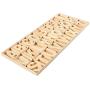 Wooden Alphabet Letters with Storage Tray, Wood ACBs for Learning, Decor (104 Pieces)
