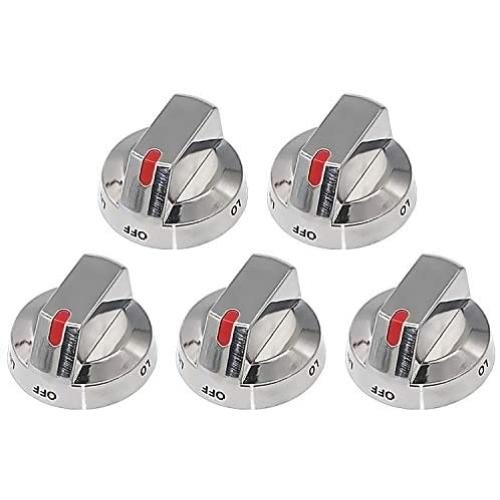 Primeswift DG64-00473A Burner Control Knob 5 PK with Reinforced Metal Ring Protection,Sturdy Replacement for AP5917439,PS9606608