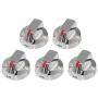 Primeswift DG64-00473A Burner Control Knob 5 PK with Reinforced Metal Ring Protection,Sturdy Replacement for AP5917439,PS9606608