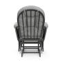 StorkCraft Hoop Glider and Ottoman Cushions, Gray w/Light Gray