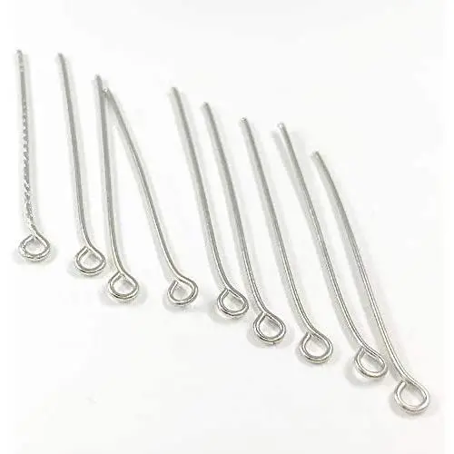 100pcs'' 9'' Shape Eye pins Stainless Steel Head Pin 32mm DIY Stainless Steel Metal Connector for Jewelry Earring Pendant Light Accessories Parts (Silver, 100pcs 32mm) 100pcs'' 9'' Shape Eye pins Stainless Steel Head Pin 32mm DIY Stainless Steel Metal Connector for Jewelry Earring Pendant Light Accessories Parts (Silver, 100pcs 32mm)