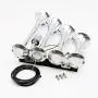 Viping Four Tube Silver Car Horn The electromagnetic Electric Horn Solenoid Control Air Horn Waterproof Whistle 12V 175DB Loud Motor Car Sound Valve for Car Any Vehicle Truck Trains Boats Lorrys Vans