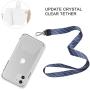 Phone Tether Tab, COCASES 2 Pack Update Phone Lasso Patch with Replacement Part for Smartphone Lanyard Safety Tethe(Transparent) Phone Tether Tab, COCASES 2 Pack Update Phone Lasso Patch with Replacement Part for Smartphone Lanyard Safety Tethe(Transparent)