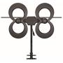 Antennas Direct Clearstream 4Max TV Antenna, 70+ Mile Range, UHF/Vhf, Multi-Directional, Indoor, Attic, Outdoor, Mast W/Pivoting Base/Hardware/Adjustable Clamp/Sealing Pads, 4K Ready, Black – C4MVJ