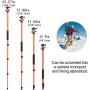 MACTREM Professional Camera Tripod with Phone Mount, 62'' DSLR Tripod for Travel, Super Lightweight and Reliable Stability, Ball Head Tripod Detachable Monopod with Carry Bag (Orange)