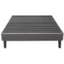 Classic Brands Claridge Upholstered Mattress Foundation | Platform Bed | Metal Frame with Wood Slat Support | Grey, Queen